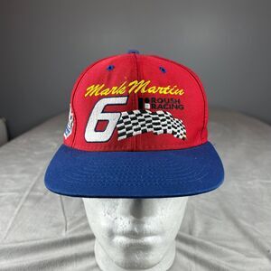 Image Works Hat Cap Red & Blue Mark Martin Roush Racing Valvoline VTG